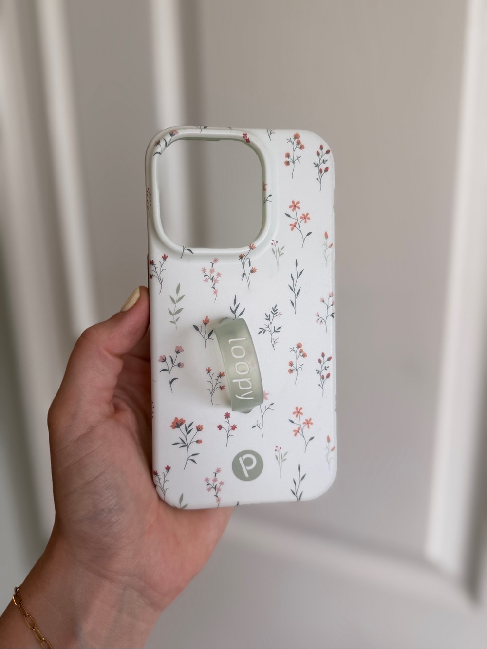Loopy iPhone 12 Pro Sage Green Wildflower Case